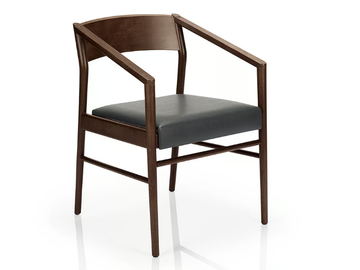 LEONOR M925C UW - Solid wood chair with armrests by JMS - view 2