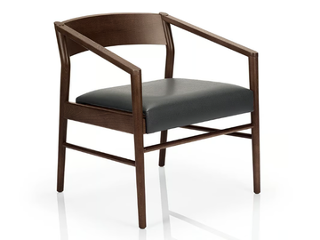 LEONOR M927 UW - Solid wood easy chair with armrests by JMS - view 2
