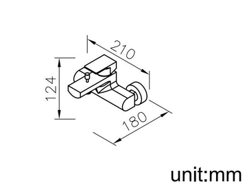 ARCH - Wall-mounted single handle bathtub / shower mixer by JUSTIME - view 3