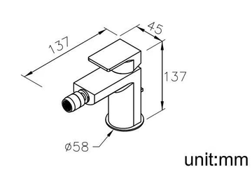 ARCH - Countertop single handle 1 hole bidet mixer by JUSTIME - view 3