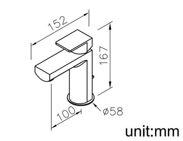 ARCH - Countertop single handle 1 hole washbasin mixer by JUSTIME - view 3
