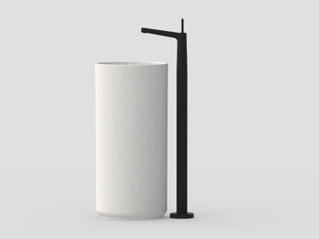 CHAPTER - Floor standing single handle washbasin mixer by JUSTIME - view 3
