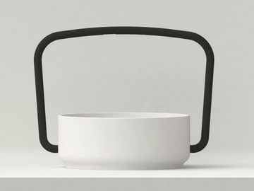 CHAPTER - Round washbasin with integrated faucet by JUSTIME - view 3