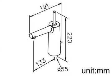 CHAPTER - Washbasin mixer with lift rod by JUSTIME - view 3