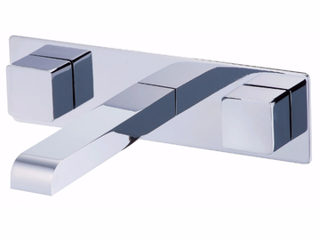 MARK - Wall-mounted chromed brass washbasin tap by JUSTIME - view 2