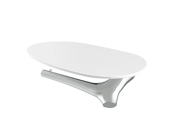 NATURE - Chromed brass toilet roll holder / soap dish by JUSTIME - view 2