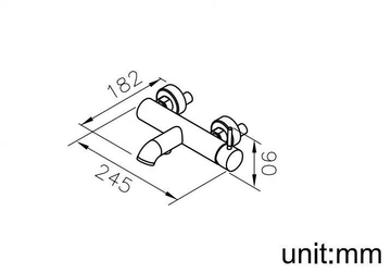 PAN I - Wall-mounted chromed brass bathtub mixer by JUSTIME - view 3
