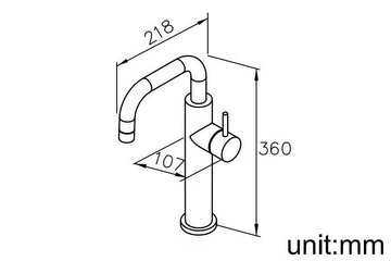 STILL ONE - Countertop stainless steel washbasin mixer by JUSTIME - view 3
