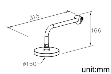 STILL ONE - Wall-mounted chromed brass overhead shower by JUSTIME - view 3