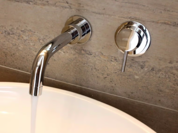 STILL ONE - Wall-mounted chromed brass washbasin tap by JUSTIME - view 2