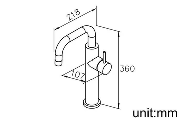 STILL ONE - Chromed brass washbasin mixer by JUSTIME - view 3