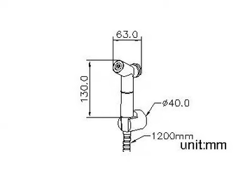 YES - Sprayer with wall bracket and hose (plastic) by JUSTIME - view 3