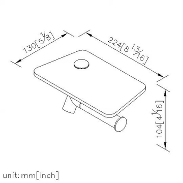 YES - Tempered glass toilet roll holder with shelf by JUSTIME - view 3