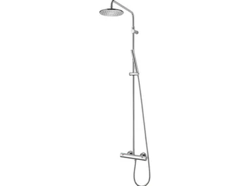 STILL ONE - Thermostatic chromed brass shower panel with overhead shower by JUSTIME - view 2