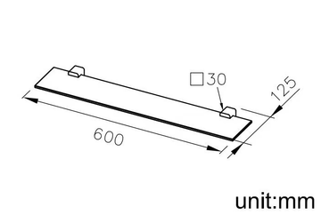 MARK - Glass bathroom wall shelf by JUSTIME - view 3