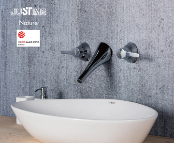 NATURE - 3 hole wall-mounted chromed brass washbasin tap by JUSTIME - view 3