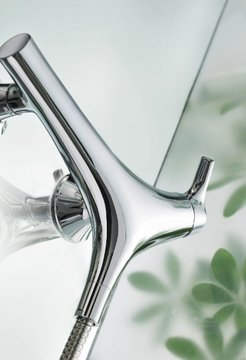 NATURE - Single handle chromed brass shower mixer with flexible hose by JUSTIME - view 3