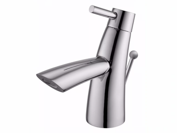 TAI CHI - Countertop single handle 1 hole chromed brass washbasin mixer by JUSTIME - view 2