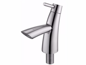 TAI CHI - Countertop single handle 1 hole chromed brass washbasin mixer by JUSTIME - view 2