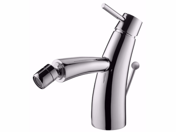 TAI CHI - Countertop single handle chromed brass bidet mixer with swivel spout by JUSTIME - view 2