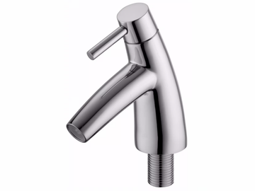 TAI CHI - Countertop single handle 1 hole chromed brass washbasin mixer by JUSTIME - view 2