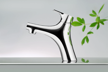 NATURE - Countertop single handle chromed brass washbasin mixer by JUSTIME - view 3
