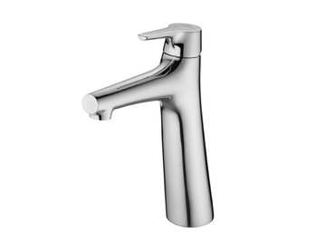NATURE - Countertop single handle 1 hole chromed brass washbasin mixer by JUSTIME - view 2