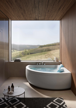 AQUASOUL CORNER 155 - Hydromassage corner bathtub with chromotherapy by Jacuzzi® - view 3
