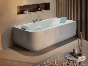 AQUASOUL DOUBLE - Hydromassage rectangular bathtub with chromotherapy by Jacuzzi® - view 2