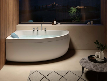 AQUASOUL OFFSET - Hydromassage corner bathtub with chromotherapy by Jacuzzi® - view 2