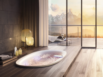 ARGA® - Swirlpool® oval acrylic bathtub by Jacuzzi® - view 2
