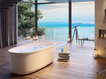 ARGA® - Freestanding Swirlpool® acrylic bathtub by Jacuzzi® - view 2