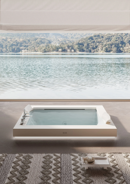 AURA PLUS CORIAN® - Built-in hydromassage Corian® bathtub by Jacuzzi® - view 3