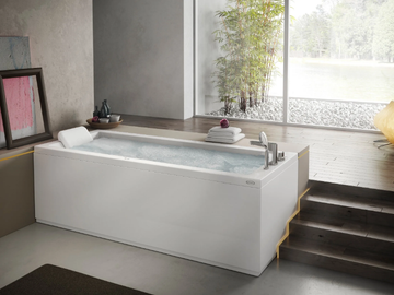 ENERGY 180 - Hydromassage rectangular bathtub by Jacuzzi® - view 2