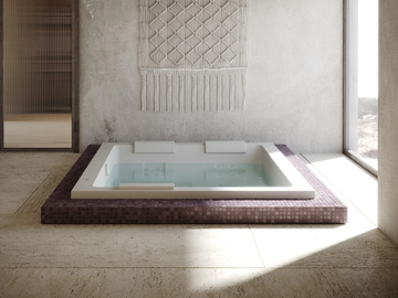 SHARP EXTRA - Hydromassage freestanding rectangular bathtub by Jacuzzi® - view 2