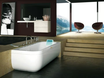 AQUASOUL LOUNGE - Hydromassage corner bathtub with chromotherapy by Jacuzzi® - view 3