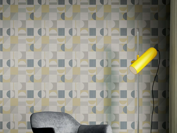 COMPOSIZIONE NIKKO - Geometric nonwoven wallpaper by Jannelli&Volpi - view 2