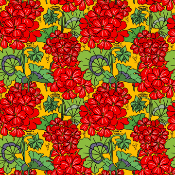 LOVE GERANEI - 50s style wallpaper with floral pattern by Jannelli&Volpi - view 3