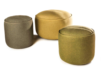 BAY - Round acrylic garden pouf by Jardinico - view 2