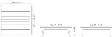 FLEXX - Low wooden coffee table by Jardinico - view 3