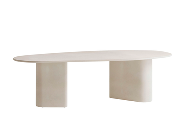 COMO ORGANIC DINING TABLE - Oval Concrete and cement-Based materials table by Jardinico - view 2