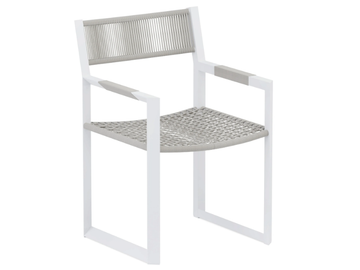 BISTRO - Aluminium garden chair with armrests by Jardinico - view 3