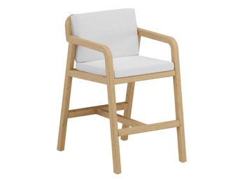 FLEXX - High wooden garden stool with armrests by Jardinico - view 2