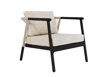 NERO - Teak easy chair with armrests by Jardinico - view 2
