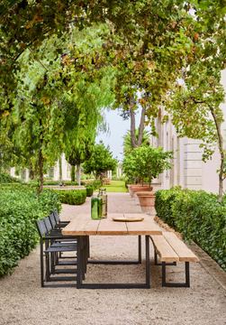 NATURE - Rectangular aluminium and wood garden table by Jardinico - view 3
