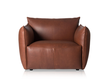 VASA LOVESEAT - Leather armchair with armrests by Jess - view 2