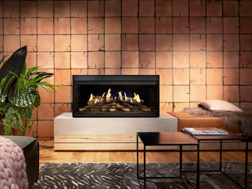 E-one 100F FR - Freestanding fireplace by KALFIRE - view 2