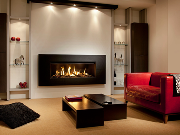 G120/41F - Wall-mounted built-in gas fireplace by KALFIRE - view 2