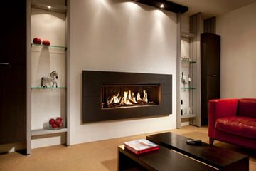G120/41F - Wall-mounted built-in gas fireplace by KALFIRE - view 3
