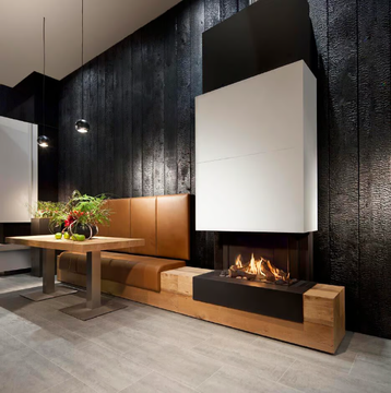 G70/44S - Wall-mounted 3-sided gas fireplace by KALFIRE - view 3